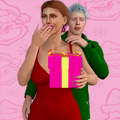 Christmas Couple Pose G8F G8M