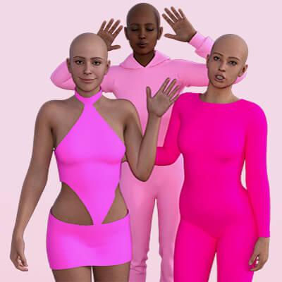 Friends Trio Pose for Genesis 9