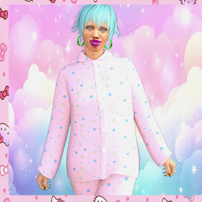 Kawaii girl poses for G8F