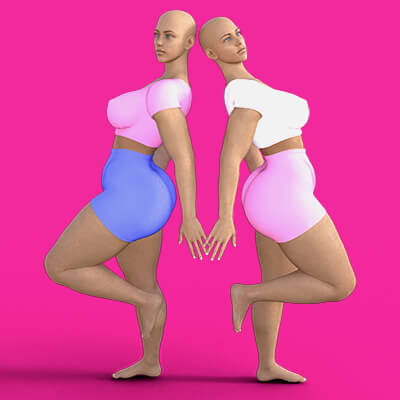 Thick bestie pose for G8F