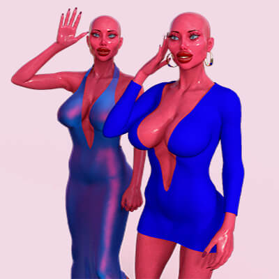 Twins Standing Pose G8F