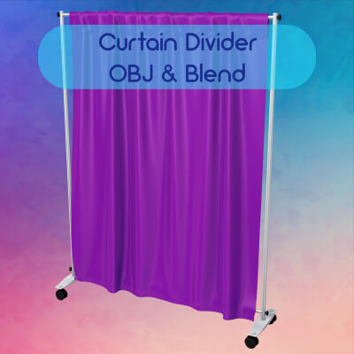 Curtain Divider OBJ &amp Blend