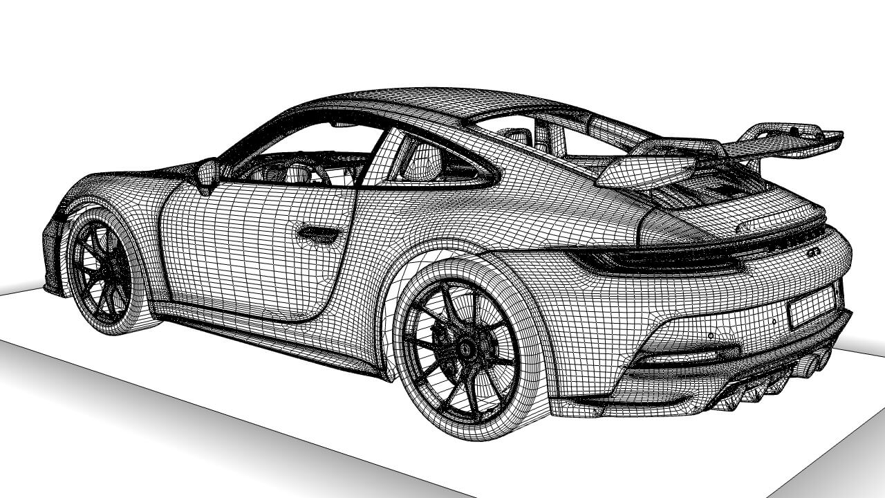 Porsche 911 GT3 992 - 3D Model by PixelPoint
