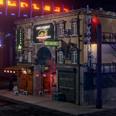 Cyberpunk Mall