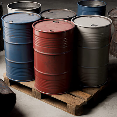 Metal Drum - Steel Barrel