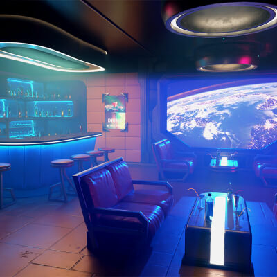 Nightclub - Futuristic Pub Ambience Asset