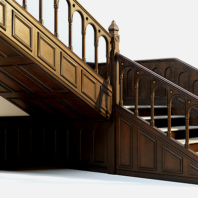 Wooden Staircase - Modular Asset Standard