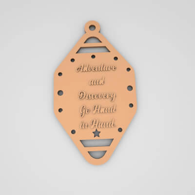 Adventure and Discovery Go Hand in Hand Cute Keychain
