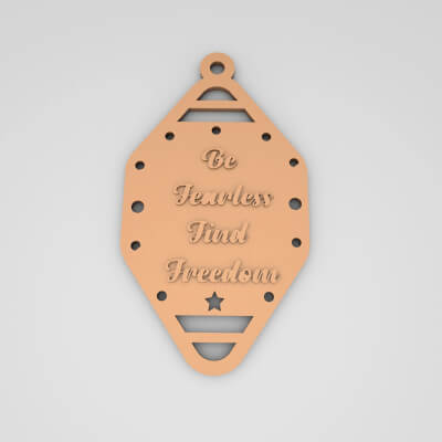 Be Fearless Find Freedom Cute Keychain