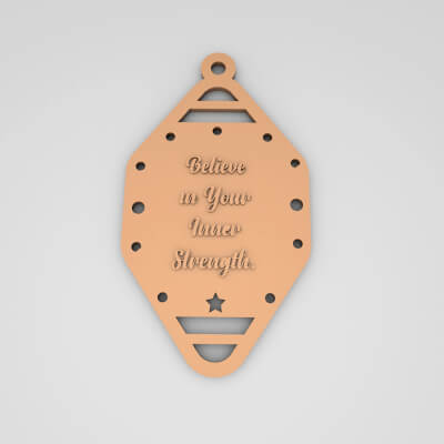Believe in Your Inner Strength Cute Keychain