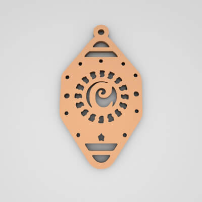 C Initial Monogram Stylish Keychain