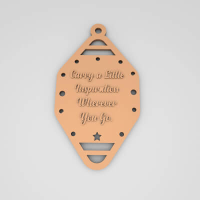 Carry a Little Inspiration Wherever You Go Cute Keychain