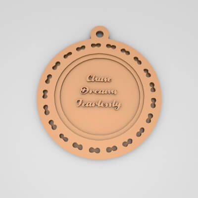 Chase Dreams Fearlessly Quote Round Keychain