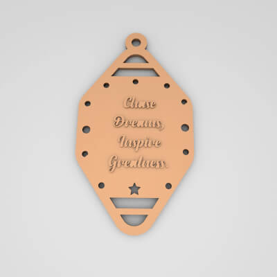Chase Dreams Inspire Greatness Cute Keychain