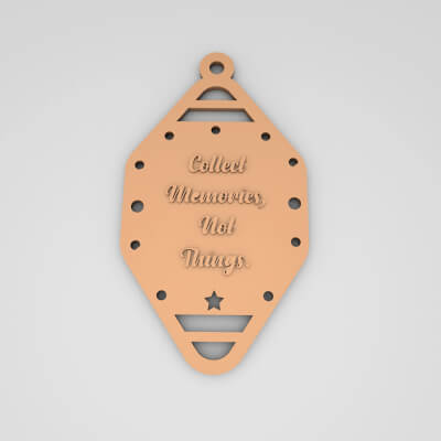Collect Memories Not Things Cute Keychain