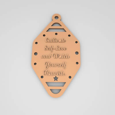 Cultivate Self-Love and Watch Flourish Cute Keychain