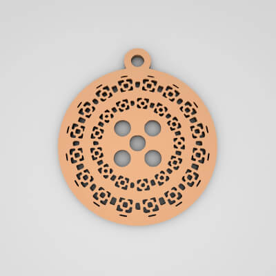 Cute Keychain Design CKD35 - 3D Model by pk3dstore
