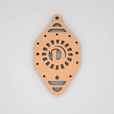 D Initial Monogram Stylish Keychain