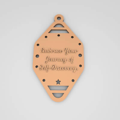 Embrace Your Journey of Self-Discovery Cute Keychain