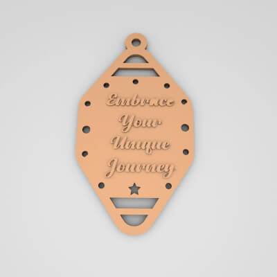 Embrace Your Unique Journey Cute Keychain