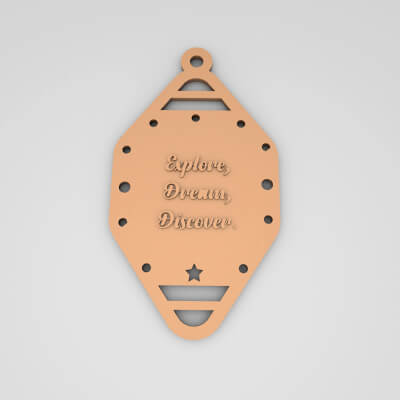 Explore Dream Discover Cute Keychain