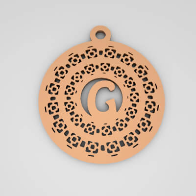 G Monogram Cute Keychain