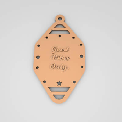 Good Vibes Only Cute Keychain