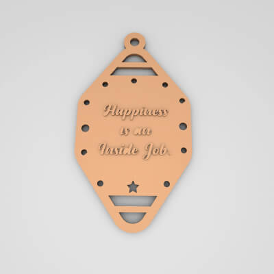 Happiness Is an Inside Job Cute Keychain