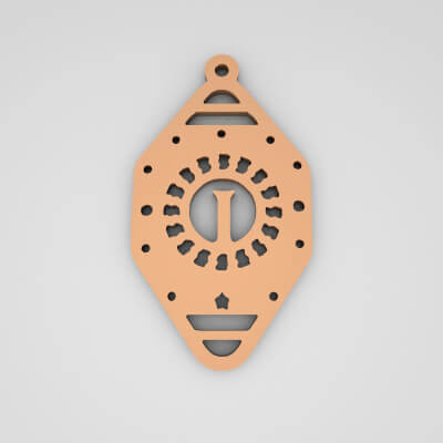 I Initial Monogram Stylish Keychain