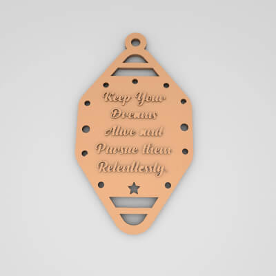 Keep Your Dreams Alive and Pursue Them Cute Keychain