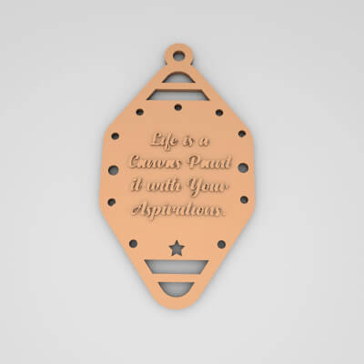 Life Is a Canvas Paint It With Cute Keychain
