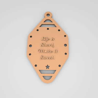 Life Is Short Make It Sweet Cute Keychain