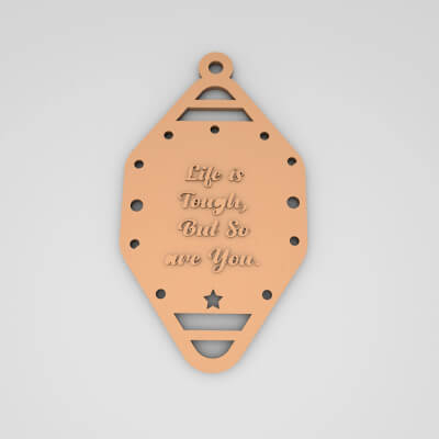 Life Is Tough but So Are You Cute Keychain