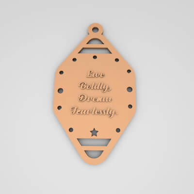 Live Boldly Dream Fearlessly Cute Keychain