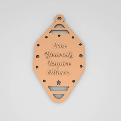 Love Yourself Inspire Others Cute Keychain