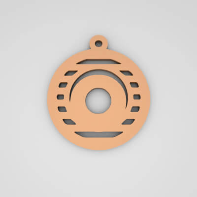O Initial Stylish Monogram Keychain