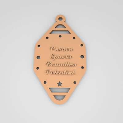 Passion Sparks Boundless Potential Cute Keychain