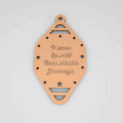 Passion Sparks Remarkable Journeys Cute Keychain