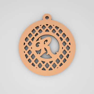 R Monogram Spider Initial Keychain