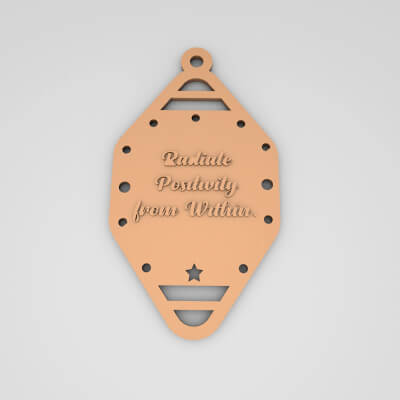 Radiate Positivity From Within Cute Keychain