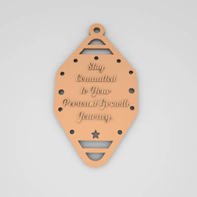 Stay Committed To Your Personal Growth Journey Cute Keychain