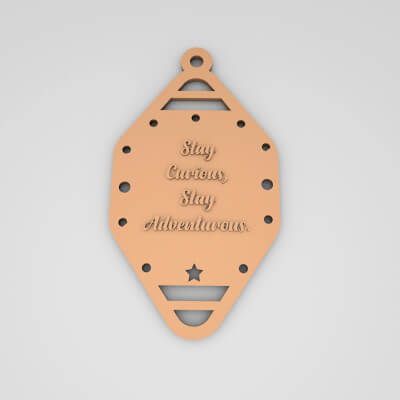 Stay Curious Stay Adventurous Cute Keychain