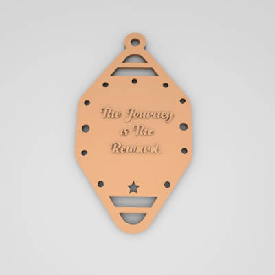 The Journey is the Reward Cute Keychain