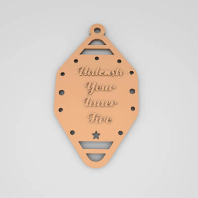 Unleash Your Inner Fire Cute Keychain