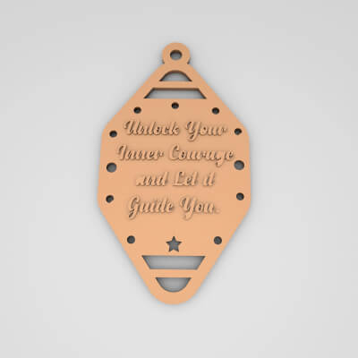 Unlock Your Inner Courage and Let It Guide You Cute Keychain