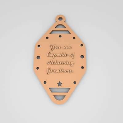 You Are Capable of Achieving Greatness Cute Keychain