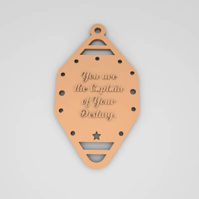 You Are The Captain of Your Destiny Cute Keychain