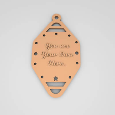 You Are Your Own Hero Cute Keychain