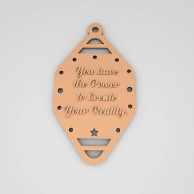 You Have The Power To Create Your Reality Cute Keychain