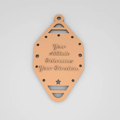 Your Attitude Determines Your Direction Cute Keychain